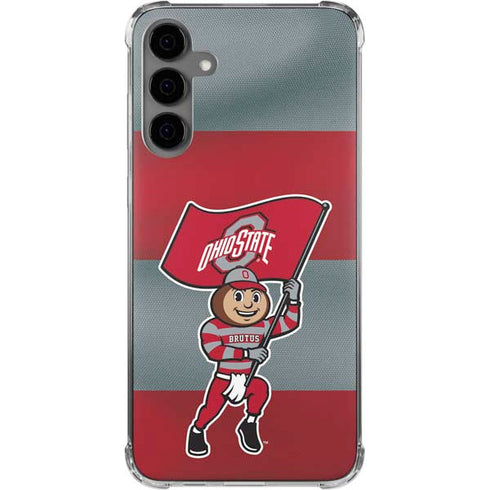 Ohio State University OSU Buckeyes Flag Galaxy S24 Plus Clear Case
